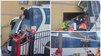 accident cu un autocar