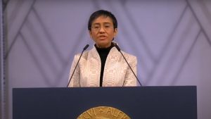 Jurnalistă laureată a premiului Nobel pentru Pace, condamnată pentru calomnie cibernetică