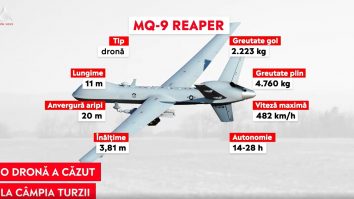 O dronă americană s-a prăbușit aproape de baza militară de la Câmpia Turzii, județul Cluj