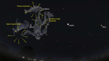 triplu spectacol meteoric