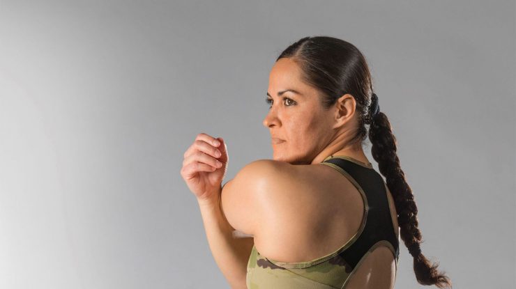 Sutien tactic pentru femeile din armată. Acesta ar putea fi adăugat la uniforma armatei americane