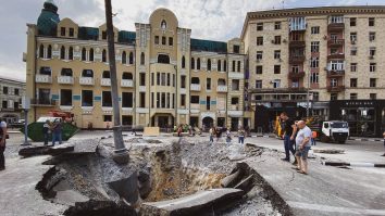 O rachetă rusească a lovit cartierul istoric din Harkov