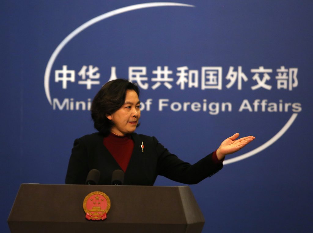 Hua Chunying, o purtătoare de cuvânt a ministerului chinez de externe