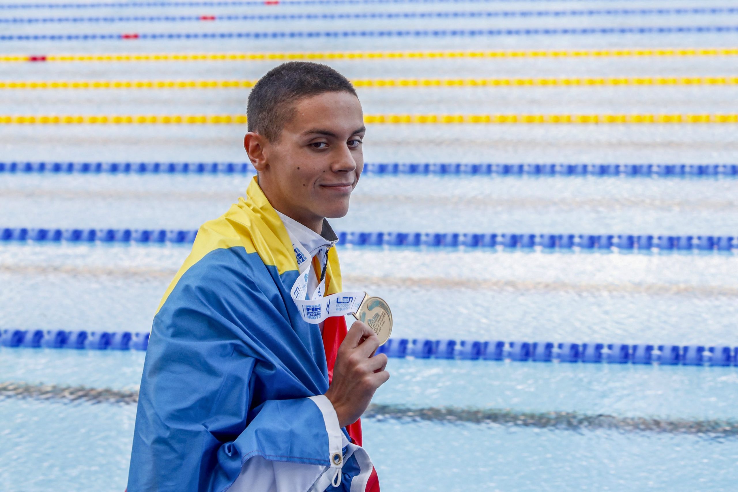 UPDATE. David Popovici s-a retras din finala probei de 400 metri liber, la Campionatele Europene de Natație
