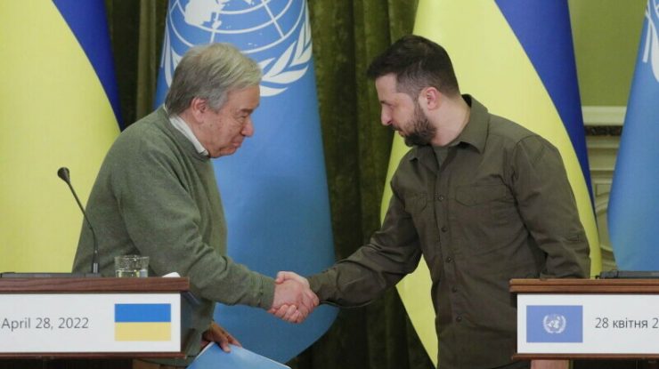 zelenski si guterres
