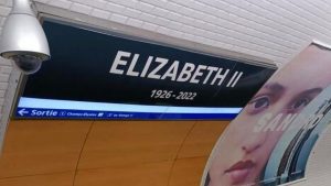 O stație de metrou din Paris a fost redenumită „Elisabeta a II-a'' în ziua înmormântării