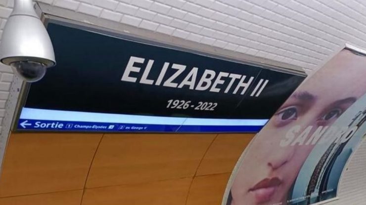 O stație de metrou din Paris a fost redenumită „Elisabeta a II-a'' în ziua înmormântării