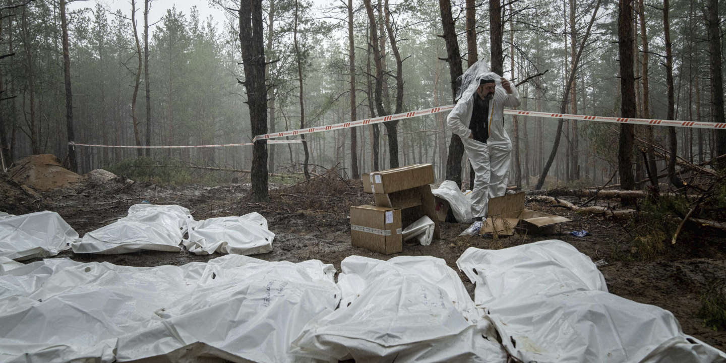 Cadavrele unor copii au fost găsite printre cele 146 de corpuri exhumate de la locul de înmormântare din Izium