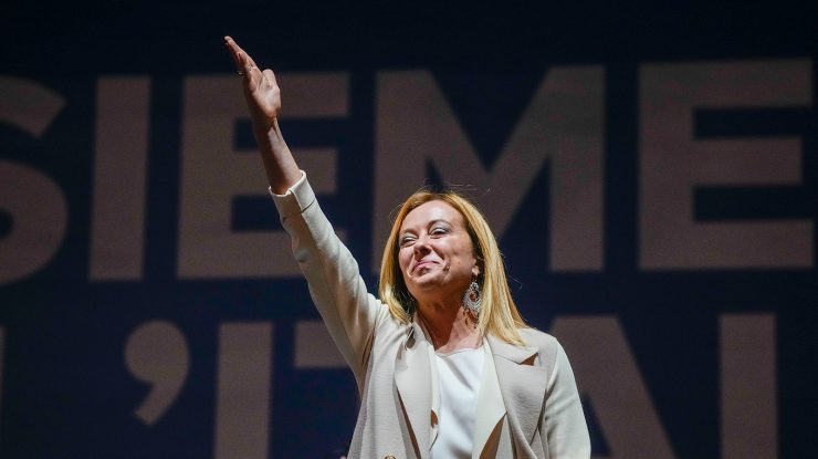 Giorgia Meloni, care ar urma să devină viitorul prim-ministru al Italiei, s-a întâlnit cu președintele Sergio Mattarella