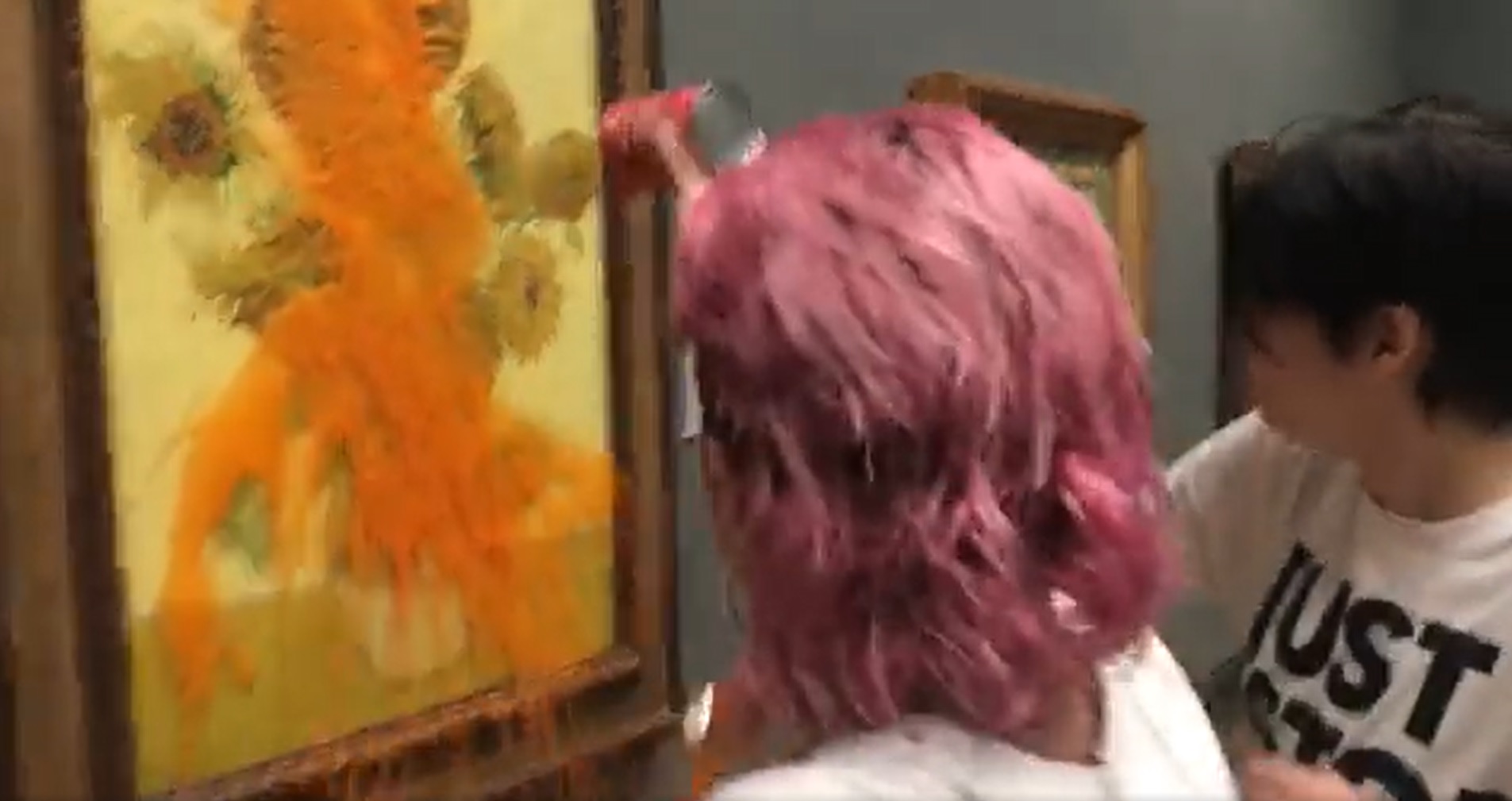 VIDEO. Activiștii de mediu au aruncat cu supă peste un tablou al lui Vincent van Gogh