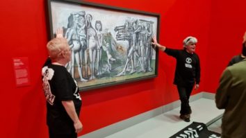 Protestatarii Extinction Rebellion şi-au lipit mâinile pe un tablou de Picasso