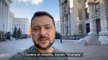 VIDEO. „Avem de-a face cu teroriști”. Zelenski a publicat un mesaj înregistrat din centrul Kievului