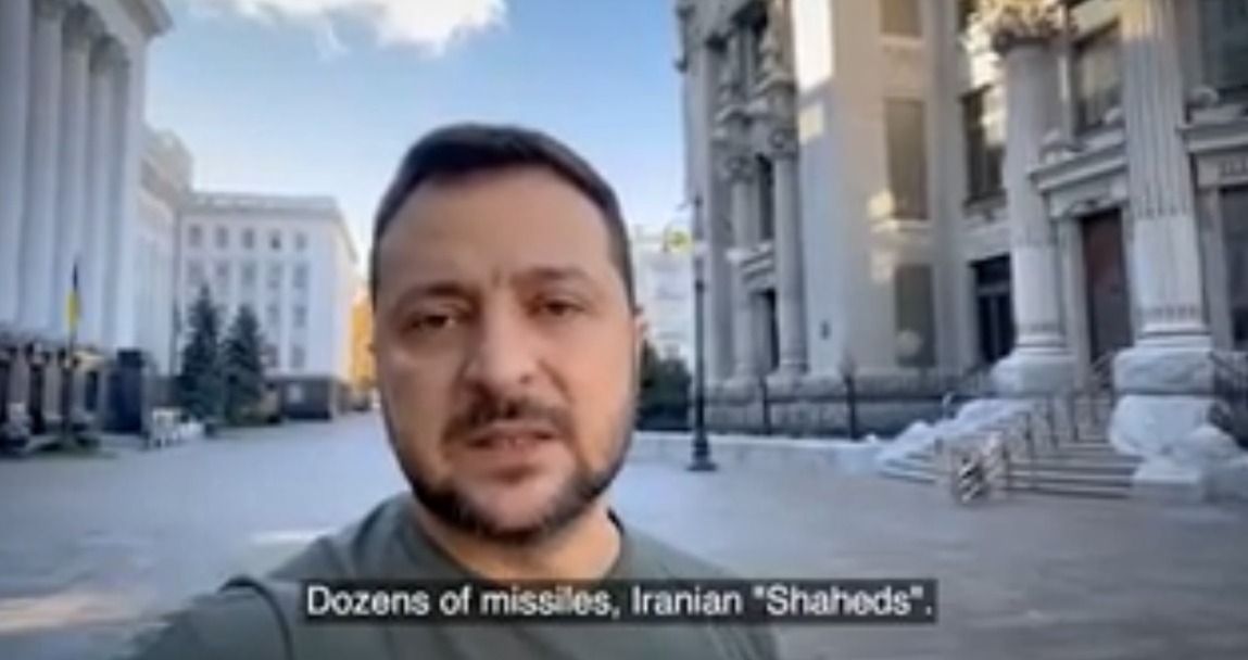 VIDEO. „Avem de-a face cu teroriști”. Zelenski a publicat un mesaj înregistrat din centrul Kievului