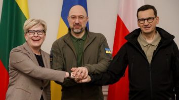 Ucraina, Polonia și Lituania fac apel la lume să recunoască eliberarea întregii Ucraine ca obiectiv comun