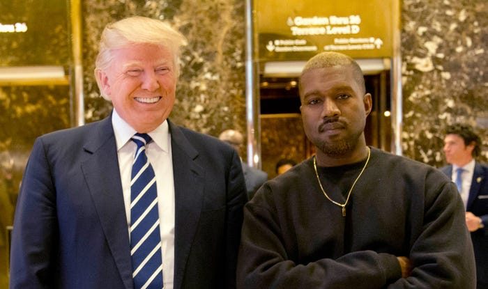 Kanye West îi cere lui Donald Trump să fie contracandidatul său la prezidențialele din 2024