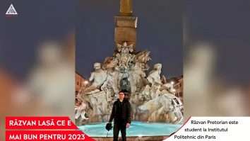 Răzvan Pretorian, student la Paris, lasă ce e mai bun pentru 2023