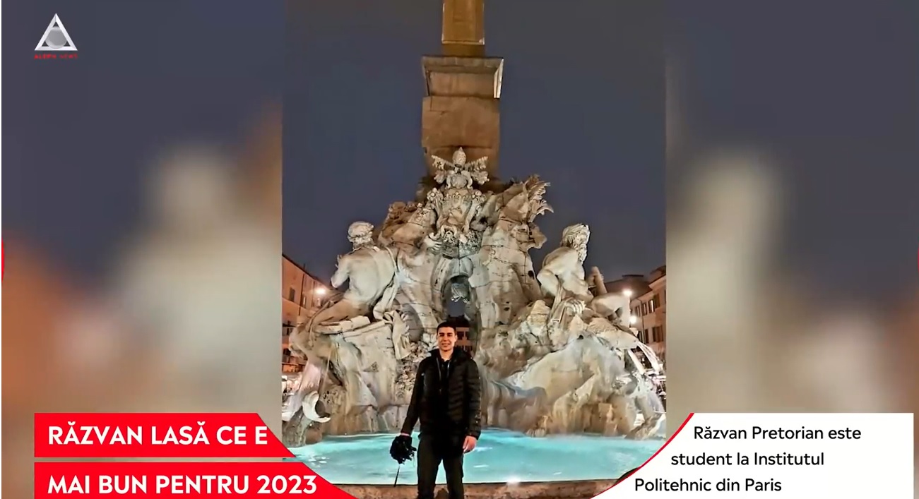 Răzvan Pretorian, student la Paris, lasă ce e mai bun pentru 2023