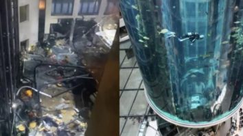 VIDEO. Un acvariu plin cu 1.500 de pești și un milion de litri de apă a explodat şi a inundat străzile în Berlin