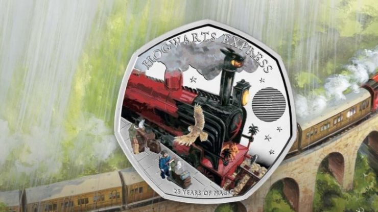 Monetăria Regală Britanică lansează o monedă cu trenul Hogwarts Express din „Harry Potter” 