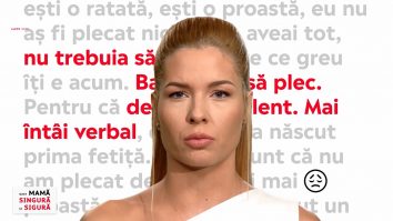 Sunt mamă singură și sigură. Violența naște violență