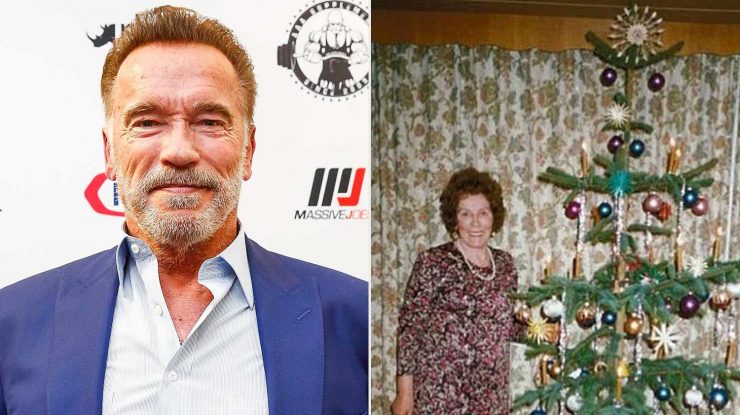 Arnold Schwarzenegger a postat o imagine de Crăciun cu mama sa, făcută cu mulți ani în urmă