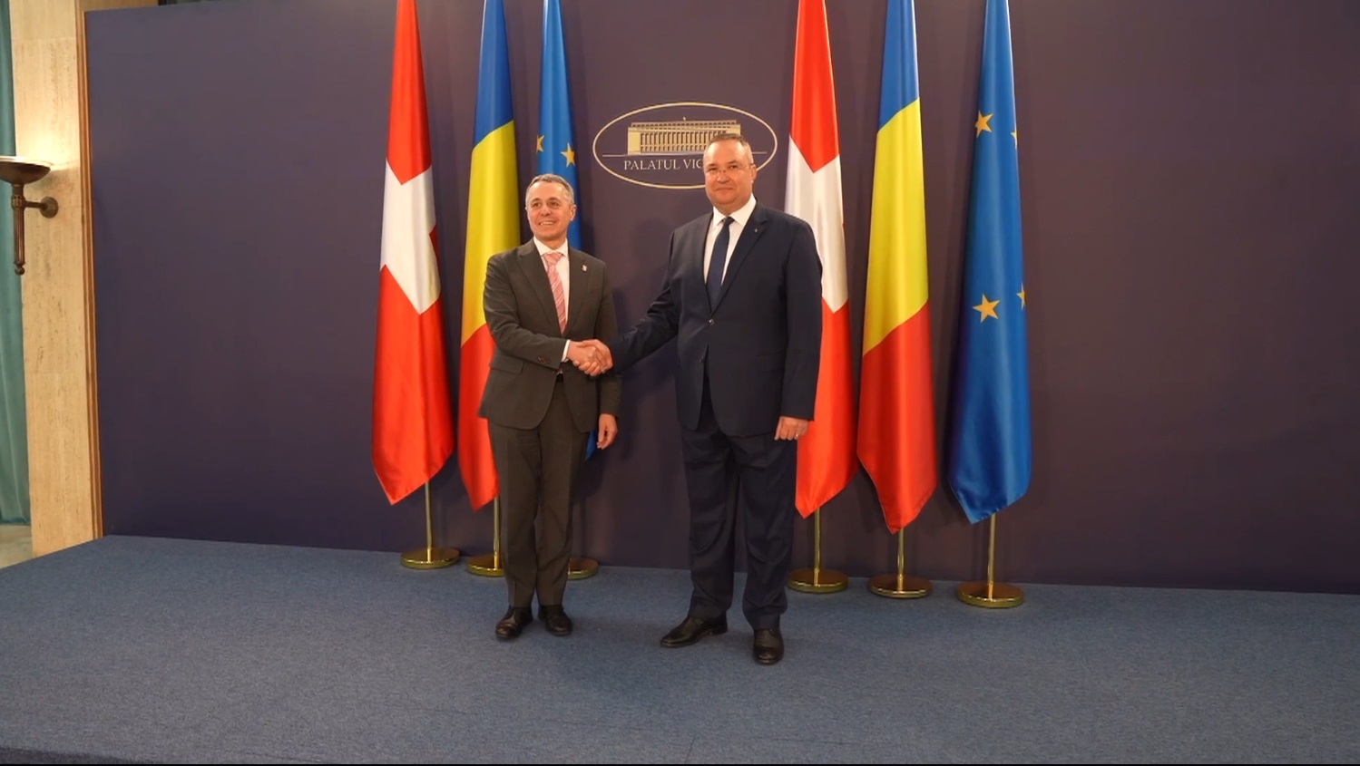 Nicolae Ciucă, discuţie cu Ignazio Cassis despre sprijinul pentru Ucraina şi Republica Moldova