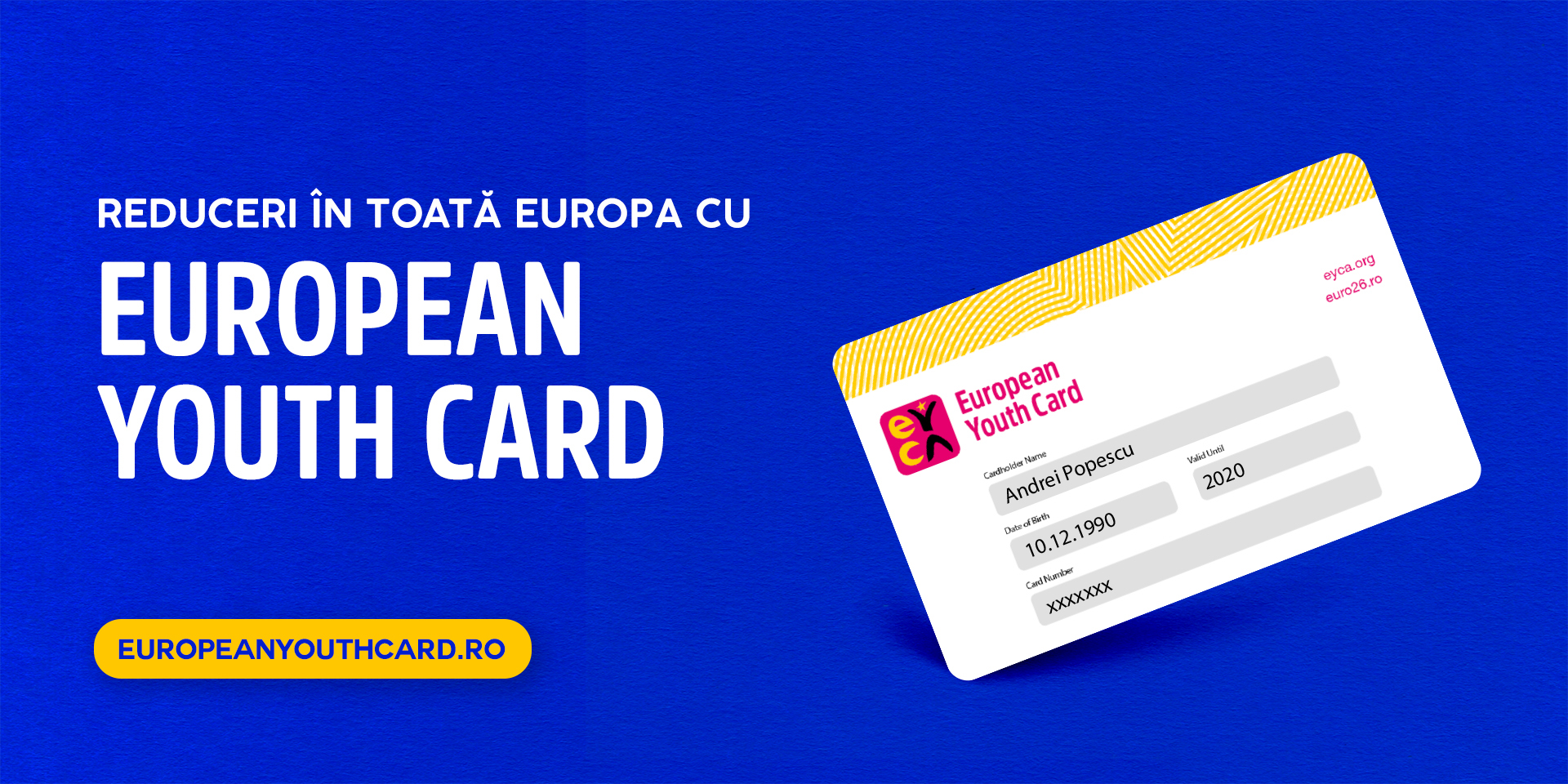 Cardul european pentru tineret va fi disponibil în România din primăvară