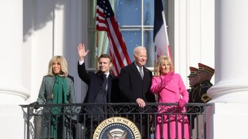 VIDEO. Primul dineu de stat la Casa Albă după trei ani. Emmanuel Macron, invitat special al lui Joe Biden
