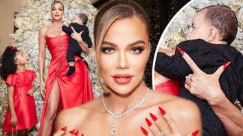 Khloe Kardashian a postat o fotografie de Crăciun cu băiețelul și True Thompson