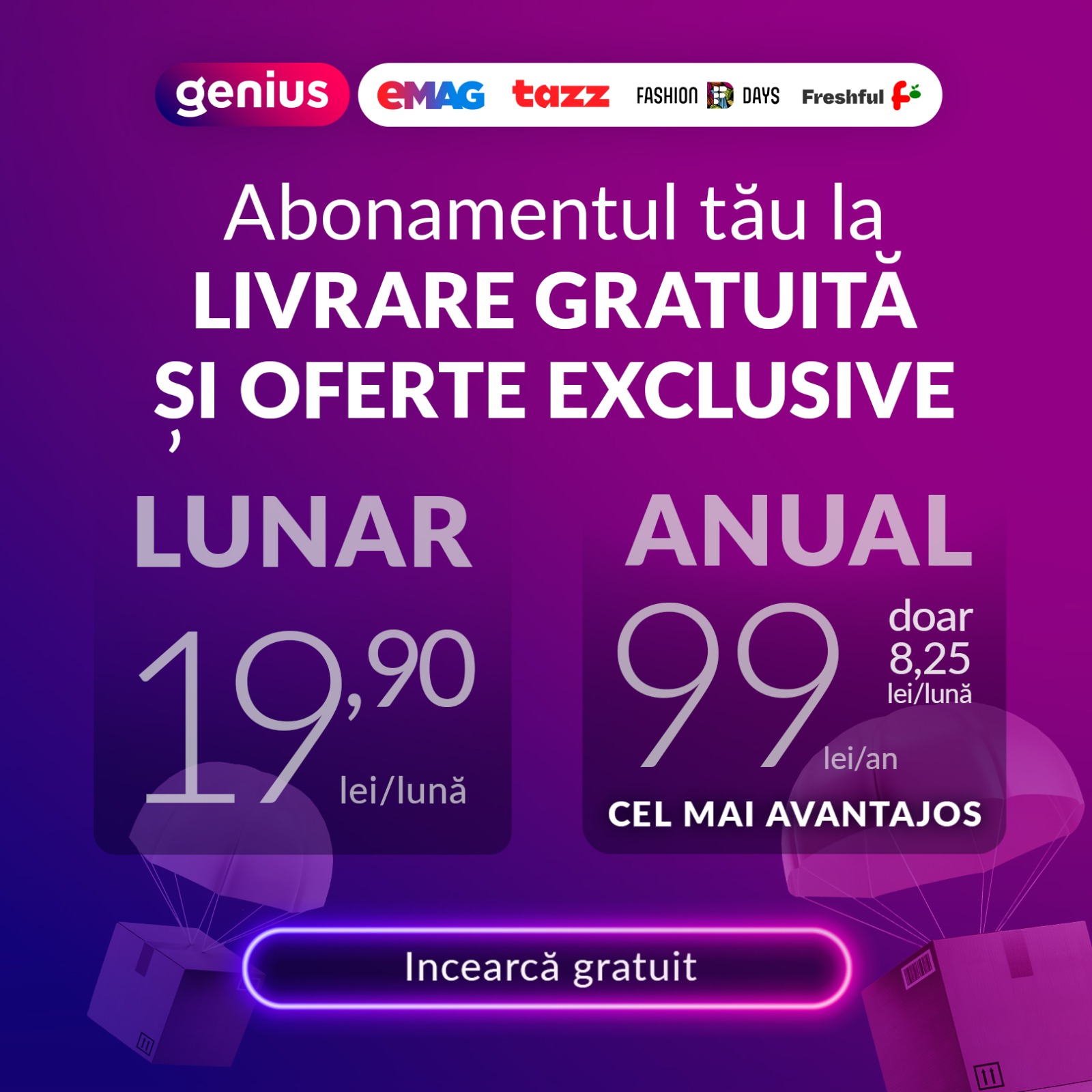 Abonamentul Genius devine mai flexibil și poate fi achiziționat acum și lunar 