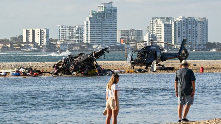 Patru persoane au murit în urma prăbușirii a două elicoptere deasupra Coastei de Aur din Australia