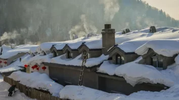 Orașul Mohe din nordul Chinei înregistrează cea mai scăzută temperatură de -53C