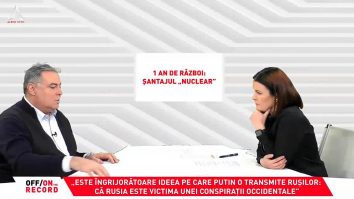 OFF/ON THE RECORD, 26 februarie 2023. Invitat: Adrian Cioroianu, fost ministru de externe al României