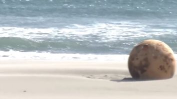 VIDEO. Mister: O minge metalică gigantică a ajuns pe o plajă din Japonia, declanșând teorii nebănuite ale conspirației OZN
