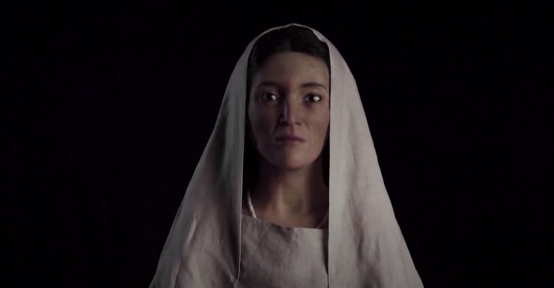 Istoricii și arheologii au reconstruit fața unei străvechi nabateene descoperită într-un mormânt vechi de 2.000 de ani