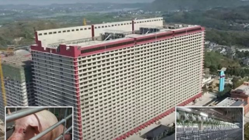 Ferma zgârie-nori: China construiește o clădire de 26 de etaje pentru a crește peste un milion de porci