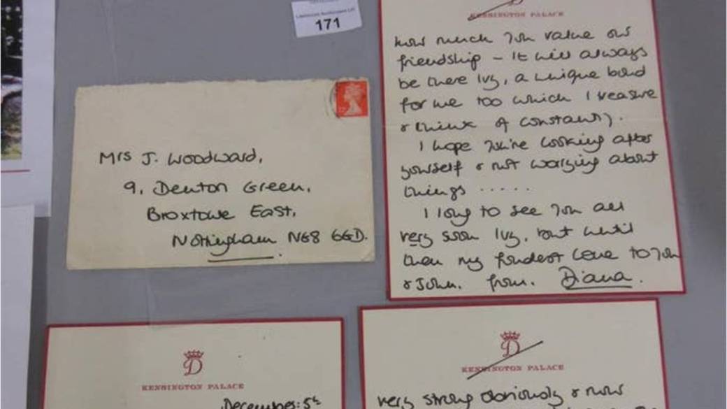 Scrisorile prințesei Diana din timpul divorțului de regele Charles, scoase la licitație pentru o sumă de peste 140.000 de lire sterline