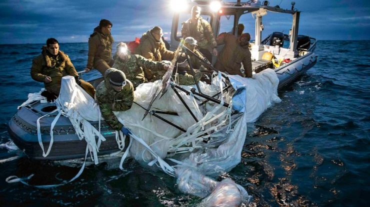 SUA anunță că senzorii balonului chinezesc au fost recuperați din Oceanul Atlantic