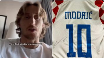 Luka Modric a donat un tricou pentru a strânge fonduri pentru victimele cutremurului din Turcia