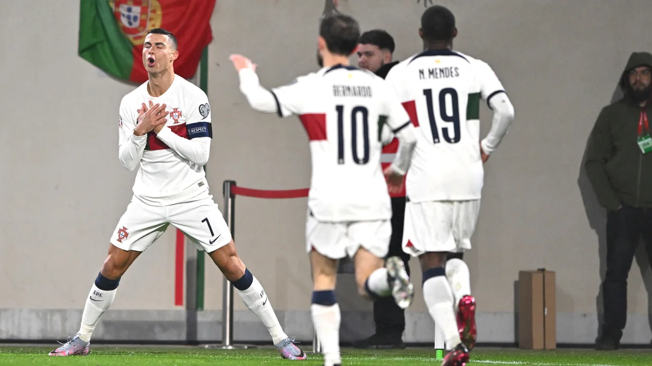 Cristiano Ronaldo a marcat două goluri în meciul cu Luxemburg. Cum a sărbătorit fotbalistul