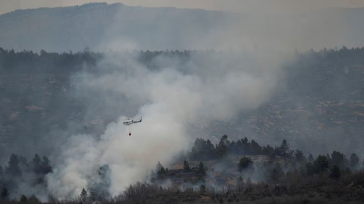 VIDEO. Incendiu de mari proporții în Spania. Au fost înregistrate temperaturi record