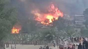 VIDEO. Un incendiu a cuprins tabăra de refugiați Rohingya din Bangladesh, lăsând mii de oameni fără case