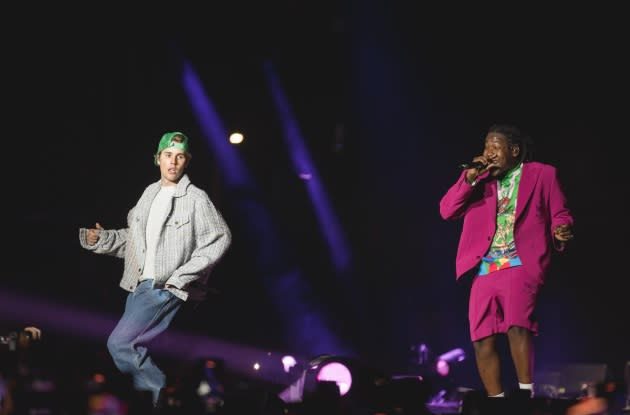 Justin Bieber a avut o apariție surpriză la festivalul Rolling Loud, după ce și-a anulat turneul „Justice World Tour”