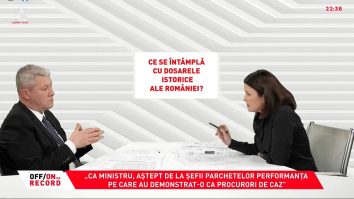 OFF/ON THE RECORD, 17 aprilie 2023. Invitat: Cătălin Predoiu, ministrul Justiției