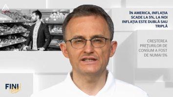 Fini sunt! În America, inflația scade la 5%, la noi, inflația este dublă sau triplă