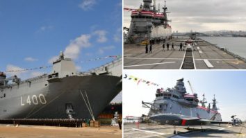 VIDEO. Turcia a lansat în operare prima navă portavion din lume, specializată în drone, TCG Anadolu