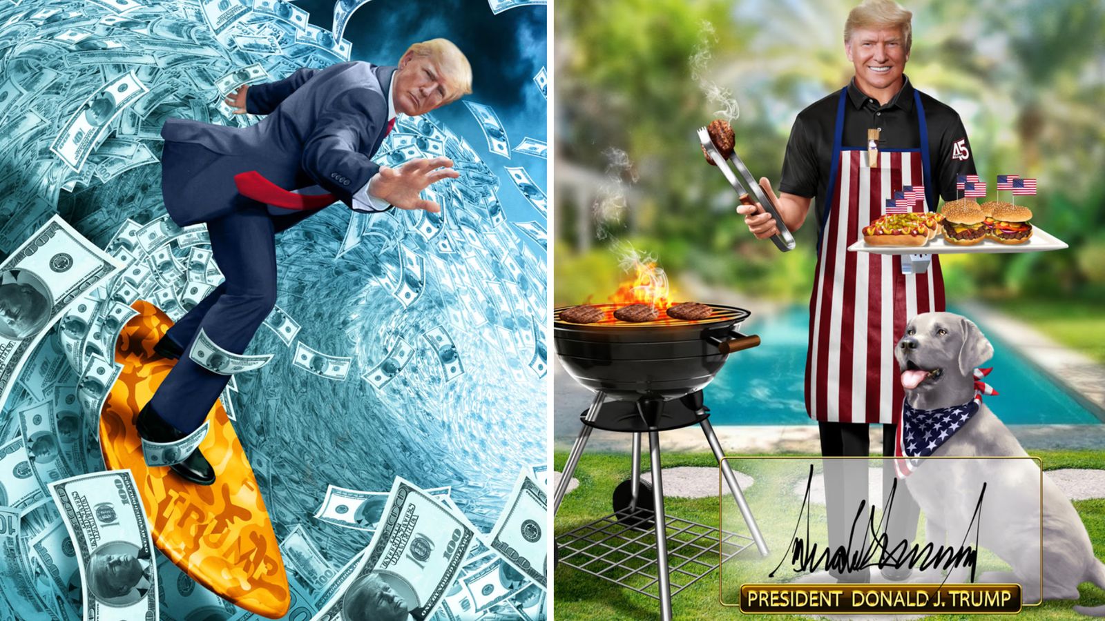 FOTO-VIDEO. Donald Trump își face apariția pe Instagram pentru a-și promova NFT-urile. Criticii spun că arta este „cringe”