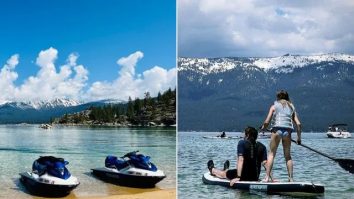 FOTO. Jeremy Renner, la jet ski cu fiica sa. Actorul postează noi imagini din excursia la poligonul de golf