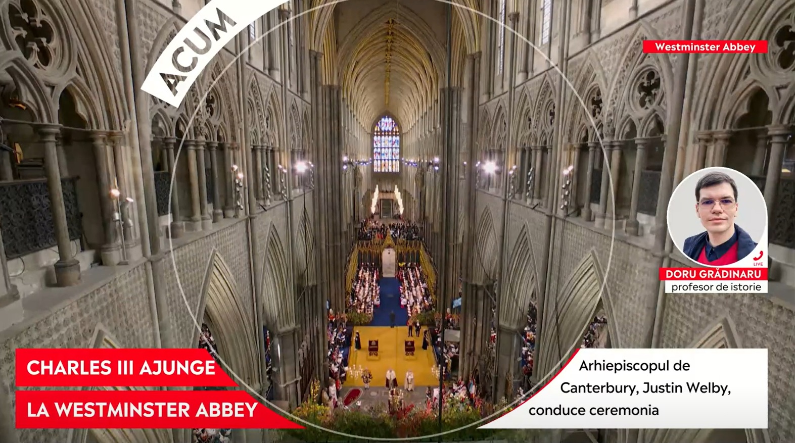 VIDEO. Regele Charles al III-lea a fost încoronat. Profesor de istorie: „Casa Regală este mai aproape de cetățeanul de rând ” 