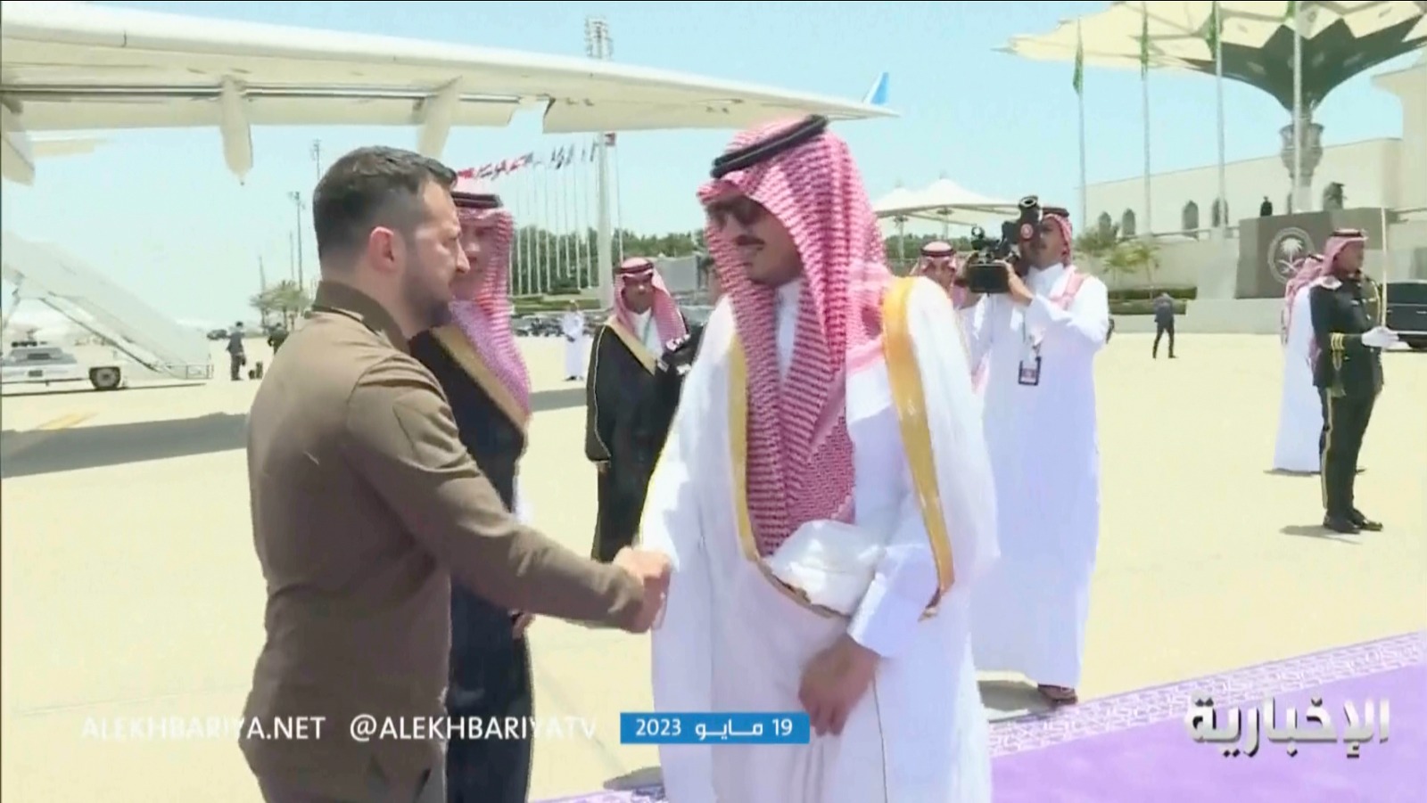 Volodimir Zelenski participă la summitul Ligii Arabe. Liderul ucrainean a ajuns în Arabia Saudită